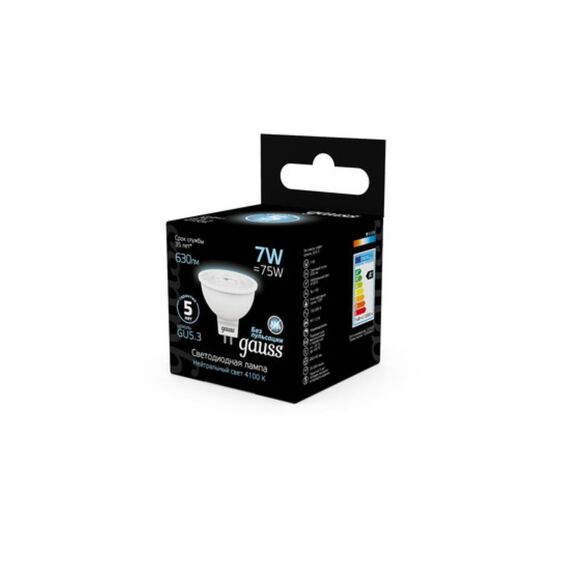 Светодиодная лампа Gauss Софит 7W 630Lm 4100K GU5.3 101505207, изображение 3