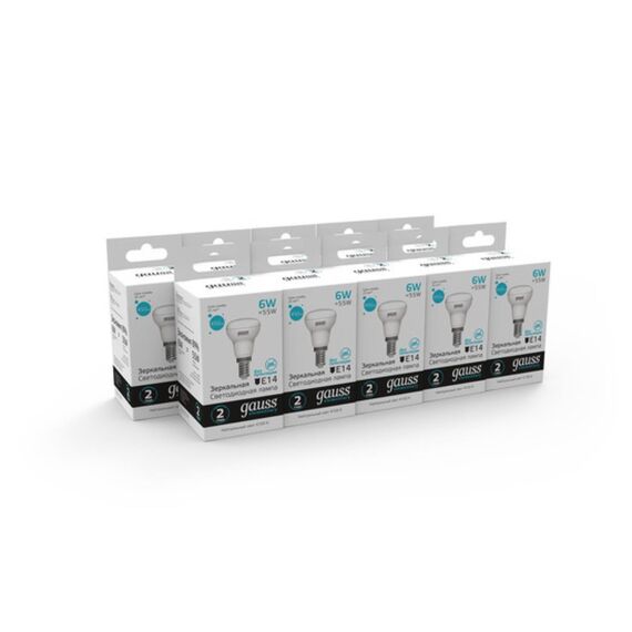 Светодиодная лампа Gauss Рефлекторная 6W 450Lm 4100K E14 63126, изображение 5