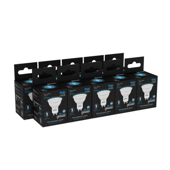 Светодиодная лампа Gauss Софит 9W 830Lm 6500K GU10 101506309, изображение 5