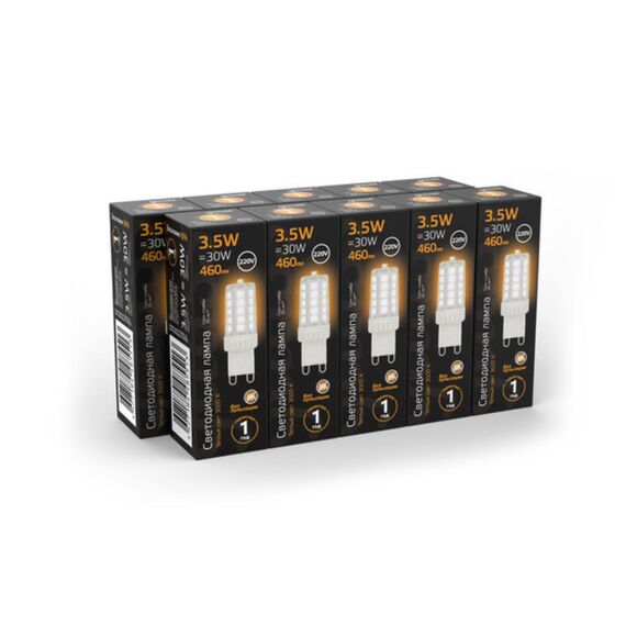 Светодиодная лампа Gauss 3,5W 460Lm 3000K G9 107009105, изображение 6