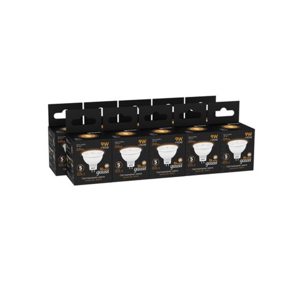 Светодиодная лампа Gauss Софит 9W 830Lm 3000K GU5.3 101505109, изображение 5
