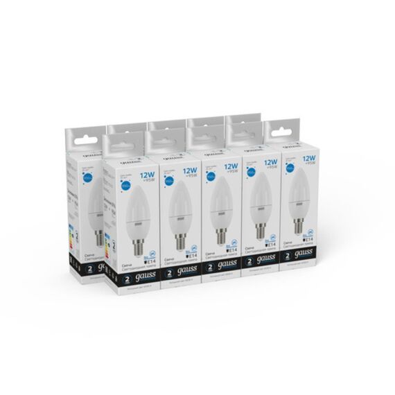 Светодиодная лампа Gauss Свеча 12W 950Lm 6500K E14 33132, изображение 5