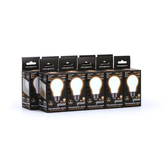 Светодиодная лампа Gauss A60 10W 820Lm 2700K E27 102202110, изображение 5