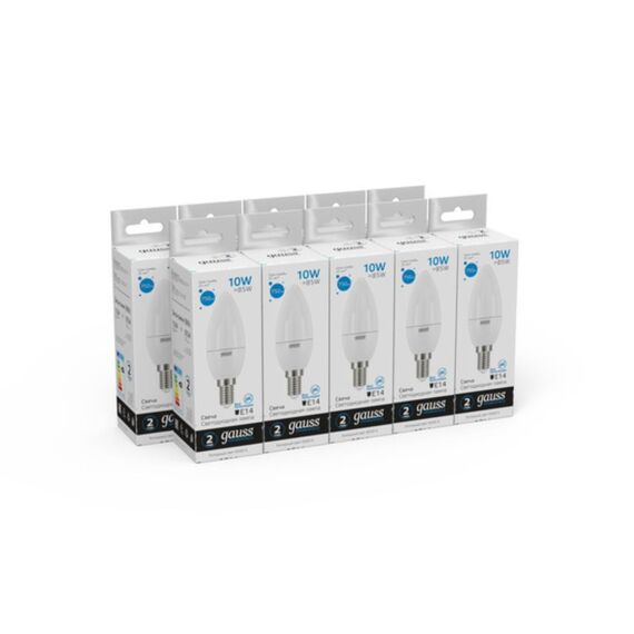 Светодиодная лампа Gauss Свеча 10W 750Lm 6500K E14 33130, изображение 5