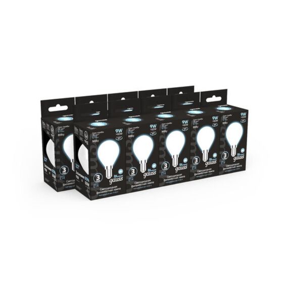 Светодиодная филаментная лампа Gauss Шар 9W 610Lm 4100K E14 105201209, изображение 5