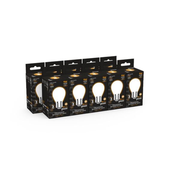 Светодиодная филаментная лампа Gauss Шар 9W 590Lm 3000K E27 105202109, изображение 5