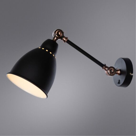 Бра Arte Lamp BRACCIO A2054AP-1BK, изображение 2