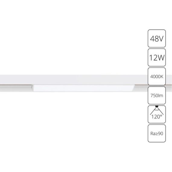 Магнитный трековый светильник Arte Lamp LINEA A4632PL-1WH