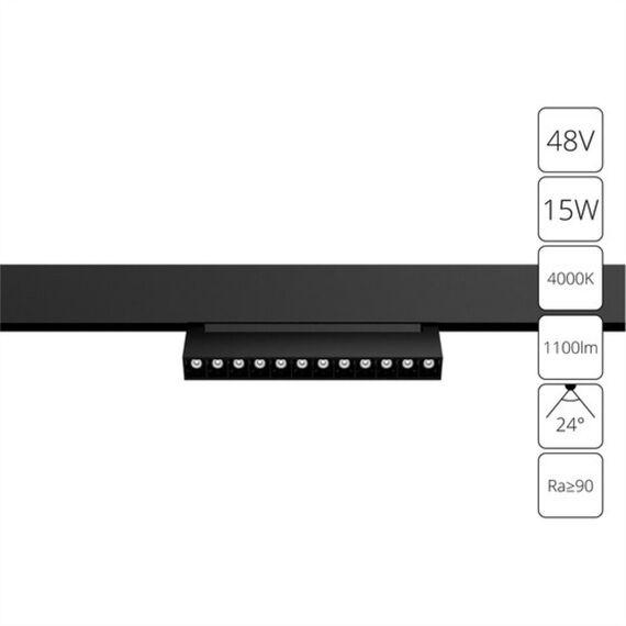 Магнитный трековый светильник Arte Lamp LINEA A4638PL-1BK