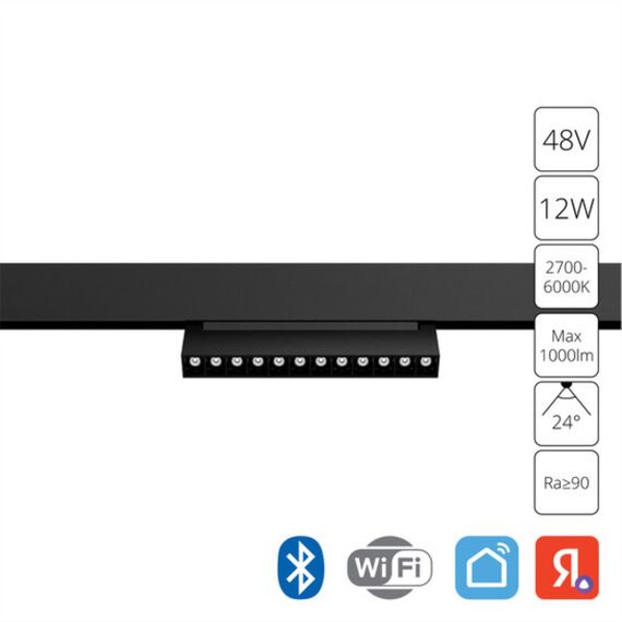 Магнитный трековый светильник Arte Lamp LINEA SMART A4696PL-1BK