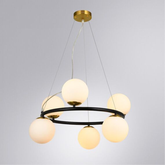 Подвесная люстра Arte Lamp ALCOR A2224SP-6BK, изображение 2