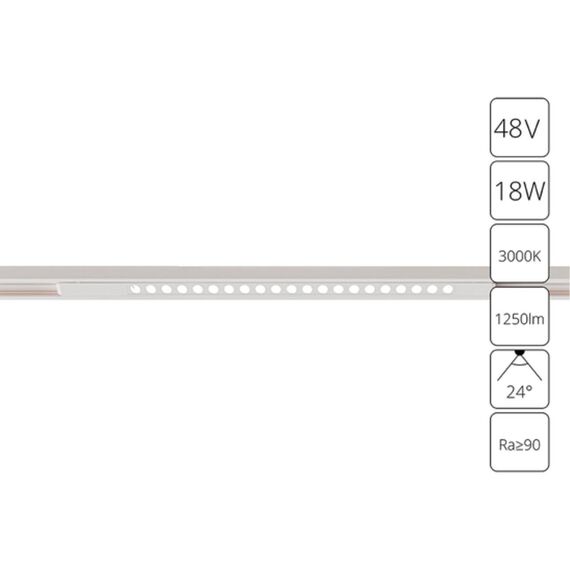 Магнитный трековый светильник Arte Lamp OPTIMA A7287PL-1WH