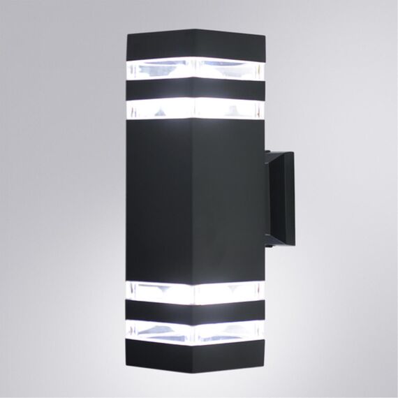 Уличный настенный светильник Arte lamp HEATHER A4413AL-2BK, изображение 2