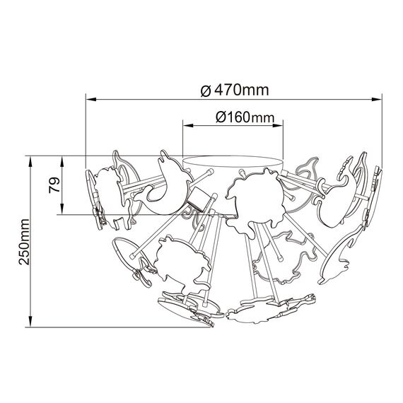 Люстра потолочная MW-Light Улыбка 365014605, изображение 13