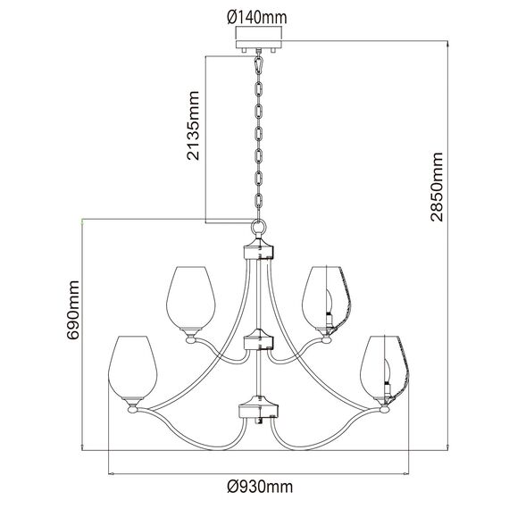 Люстра подвесная Chiaro Palermo 386016512, изображение 14