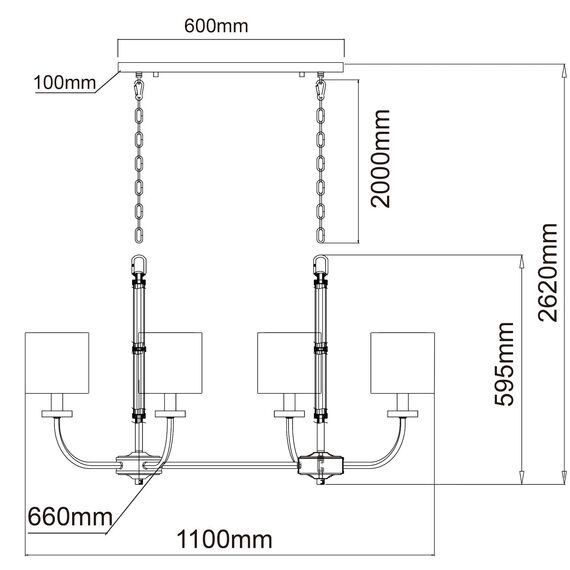 Люстра подвесная Chiaro Palermo 386017108, изображение 12