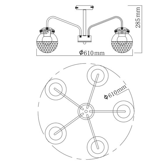 Люстра потолочная De City Вита 220012905, изображение 11