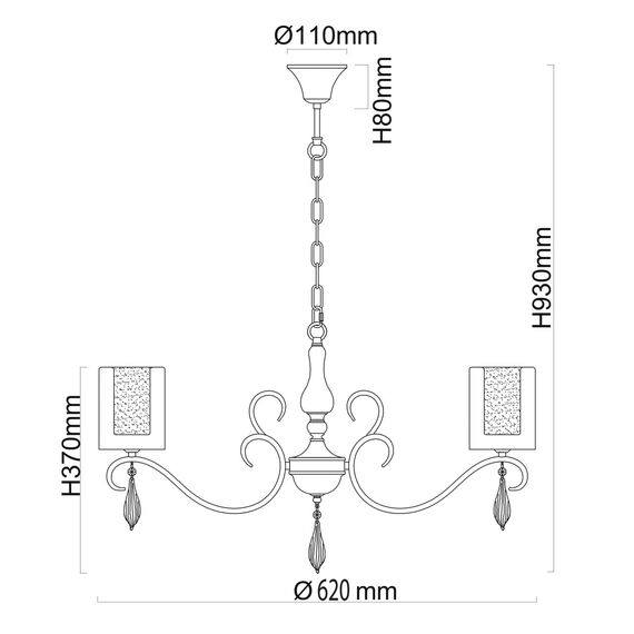 Люстра подвесная MW-Light Эллегия 303012505, изображение 11