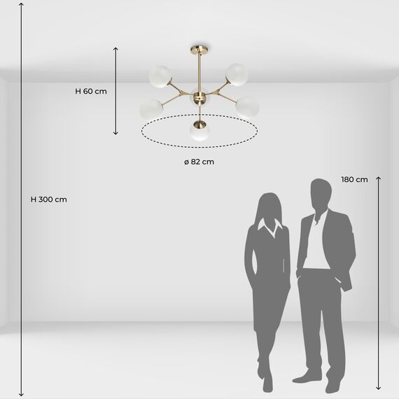 Люстра потолочная DeMarkt Оливия 306014006, изображение 12