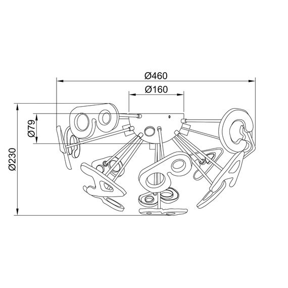 Люстра потолочная MW-Light Улыбка 365013705, изображение 12