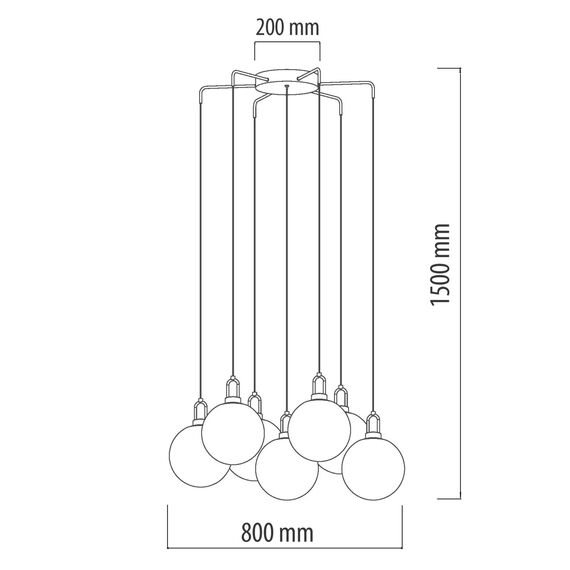 Люстра подвесная DeMarkt Крайс 657011307, изображение 13