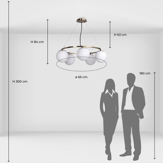 Люстра подвесная DeMarkt Оливия 306014505, изображение 12