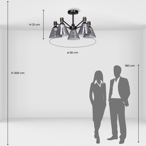 Люстра потолочная De City Dela 635011205, изображение 11