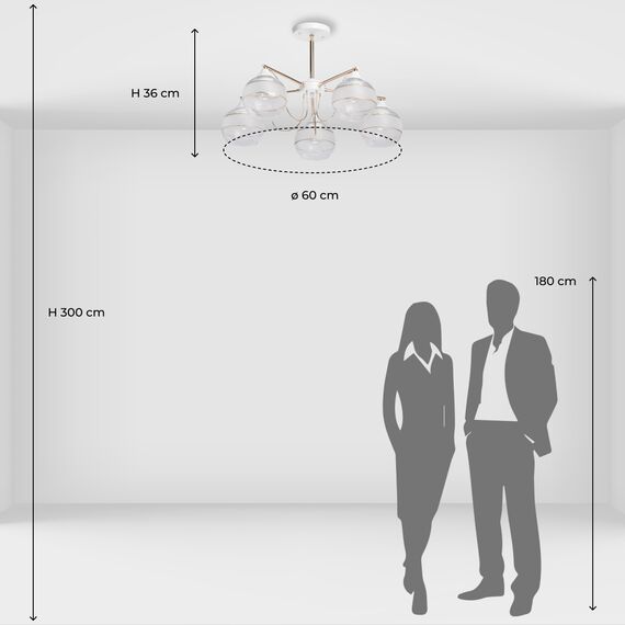 Люстра потолочная De City Альфа 324018805, изображение 10