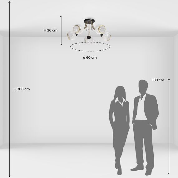 Люстра потолочная De City Грация 677014505, изображение 8