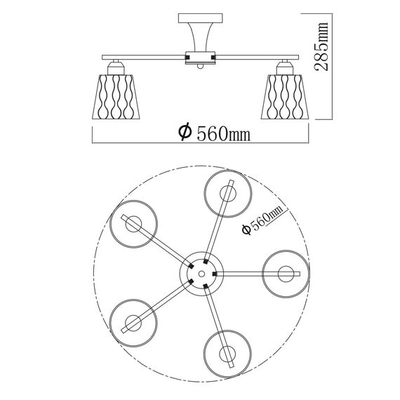 Люстра потолочная De City Вита 220013005, изображение 10