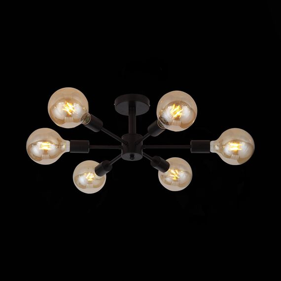 SL419.402.06 Светильник потолочный Черный E27 6*60W ANO, изображение 13