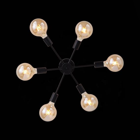 SL419.402.06 Светильник потолочный Черный E27 6*60W ANO, изображение 19