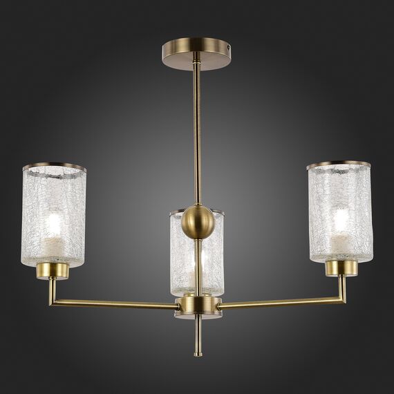 SLE1046-302-03 Светильник потолочный Бронза/Прозрачный E27 3*60W VESTRE, изображение 2