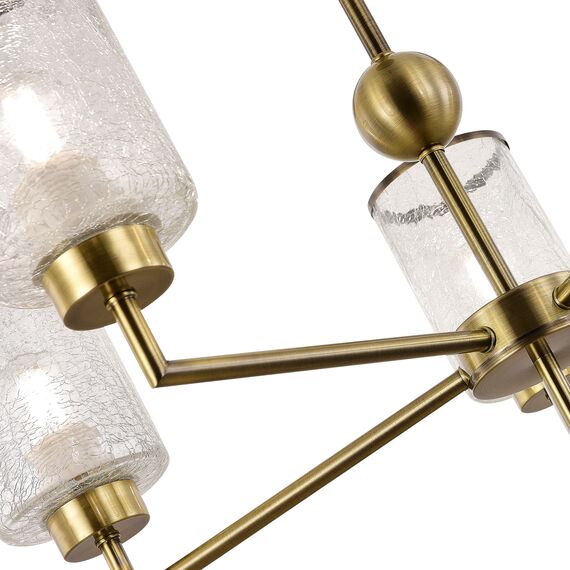 SLE1046-302-05 Светильник потолочный Бронза/Прозрачный E27 5*60W VESTRE, изображение 5