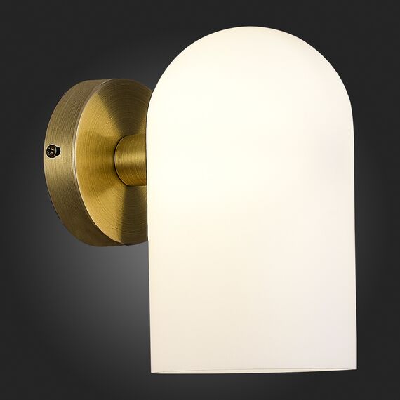 SLE1047-301-01 Светильник настенный Бронза/Молочно-белый E14 1*40W NOBILIA, изображение 2