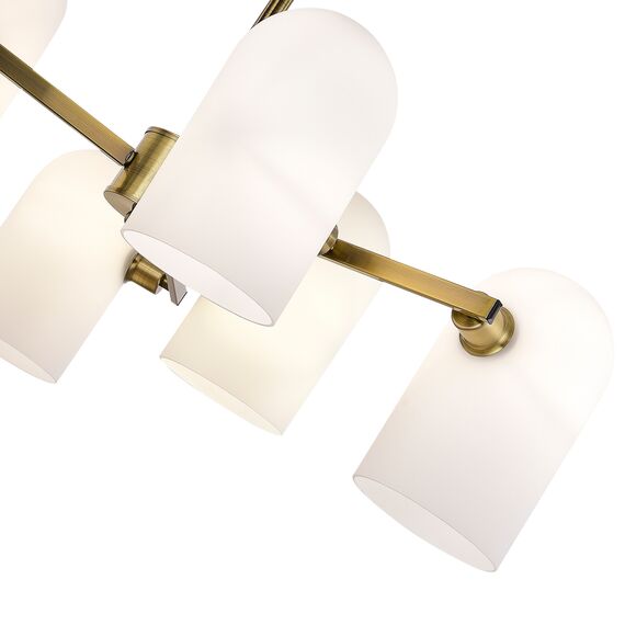 SLE1047-302-06 Светильник потолочный Бронза/Молочно-белый E14 6*40W NOBILIA, изображение 5