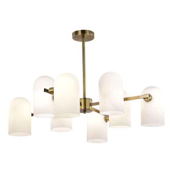 SLE1047-302-08 Светильник потолочный Бронза/Молочно-белый E14 8*40W NOBILIA, изображение 3