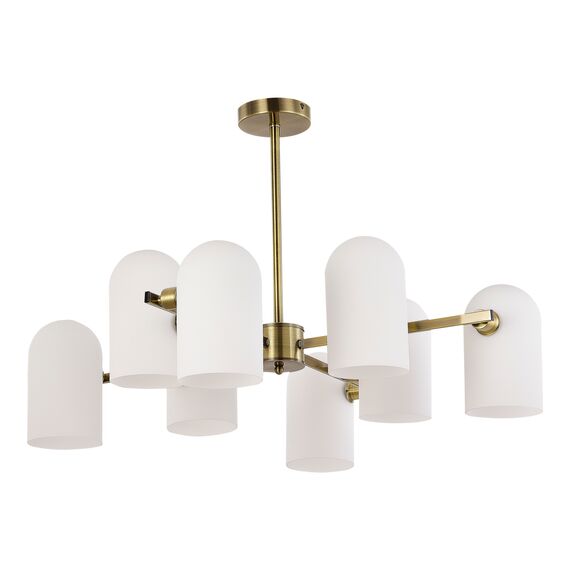 SLE1047-302-08 Светильник потолочный Бронза/Молочно-белый E14 8*40W NOBILIA, изображение 4