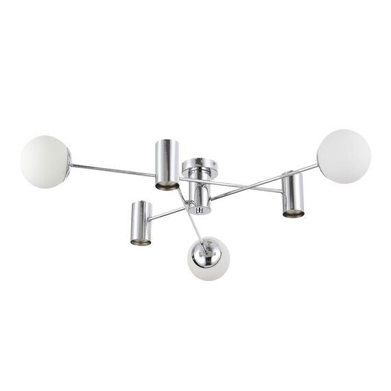SLE1105-102-06 Светильник потолочный Хром/Белый GU10+E27 3+3*5+60W RAITO, изображение 2