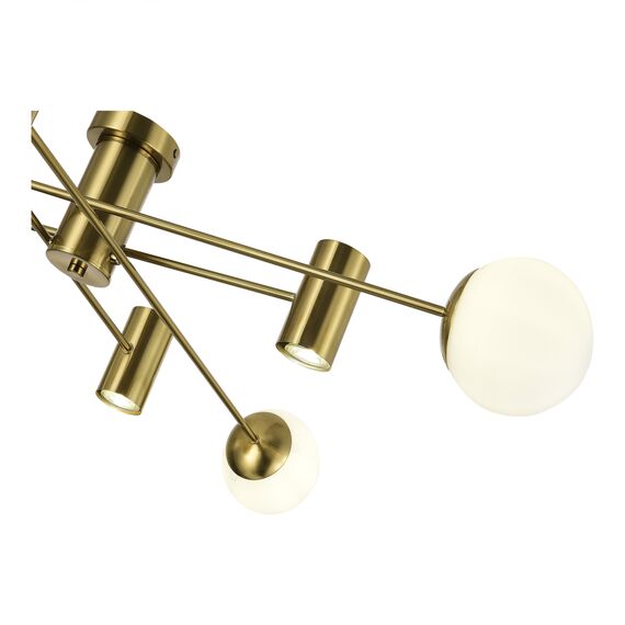 SLE1105-302-08 Светильник потолочный Латунь/Белый GU10+E27 4+4*5+60W RAITO, изображение 3