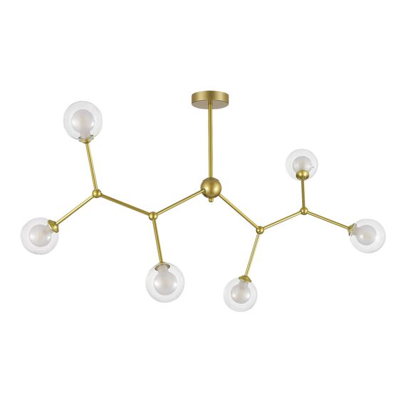 SLE1106-203-06 Светильник подвесной Золотистый/Прозрачный, Белый G9 LED 6*5W ARCUS, изображение 2