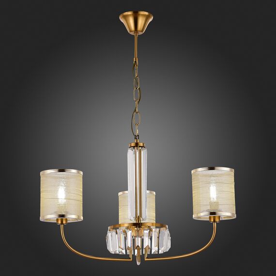 SLE1119-303-03 Светильник подвесной Латунь/Шампань E14 3*40W ELLISSE, изображение 2