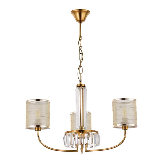 SLE1119-303-03 Светильник подвесной Латунь/Шампань E14 3*40W ELLISSE, изображение 4