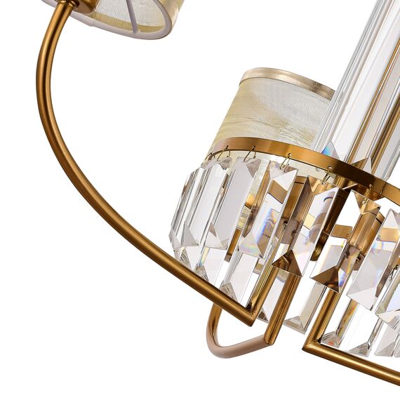 SLE1119-303-03 Светильник подвесной Латунь/Шампань E14 3*40W ELLISSE, изображение 5