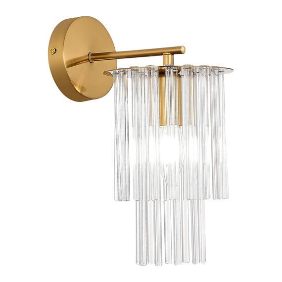 SLE1122-301-01 Светильник настенный Латунь/Прозрачный E14 1*40W LYNDEN, изображение 3