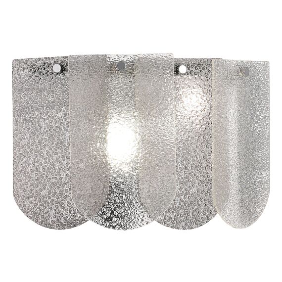 SLE1125-101-02 Светильник настенный Хром/Прозрачно-Дымчатый E14 2*40W ERZO, изображение 5