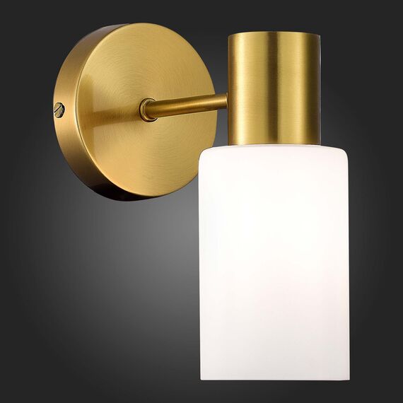 SLE1139-301-01 Светильник настенный Латунь/Белый E14 1*60W GESSI, изображение 2