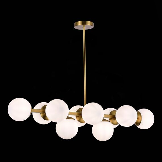 SLE1191-202-10 Светильник потолочный Золотистый/Белый E27 10*60W FRATTA