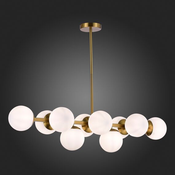 SLE1191-202-10 Светильник потолочный Золотистый/Белый E27 10*60W FRATTA, изображение 2