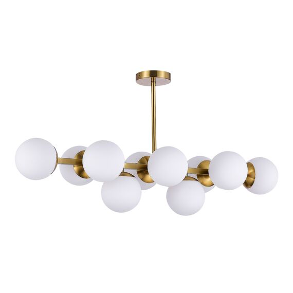 SLE1191-202-10 Светильник потолочный Золотистый/Белый E27 10*60W FRATTA, изображение 4